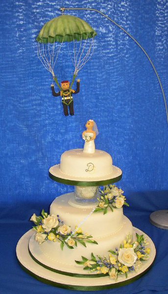 Parachute Party Custom Cake Topper for Girl, Indoor Skydiving Centerpiece  F1 - Etsy
